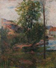 Willow by the Aven , 1888. Creator: Gauguin, Paul Eugéne Henri (1848-1903).