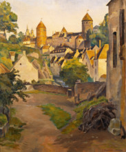 View of Castle in Semur, 1905. Creator: Bernard, Émile (1868-1941).