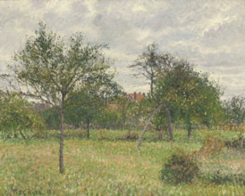 Autumn, Morning, Cloudy, Eragny, 1900. Creator: Pissarro, Camille (1830-1903).