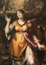 Saint Cecilia, 1580. Creator: Calvaert, Denys (ca 1540-1619).