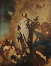 The Immaculate Conception and Angels, 1745. Creator: Piazzetta, Gian Battista (1683-1754).