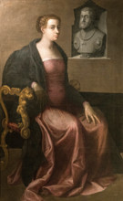 Portrait of Duchess Margaret of Parma (1522-1586), 1545. Creator: Piombo, Sebastiano, del (1485-1547).