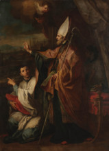 Saint Bernardo degli Uberti, Bishop of Parma, 1745-1750. Creator: Conca, Sebastiano (1680-1764).
