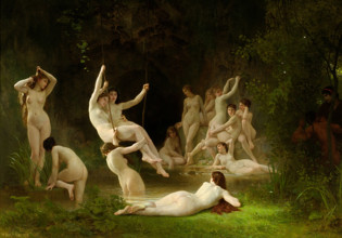 The Nymphaeum, 1878. Creator: Bouguereau, William-Adolphe (1825-1905).