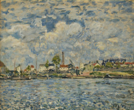 The Seine at daybreak (La Seine au point du jour), 1877. Creator: Sisley, Alfred (1839-1899).