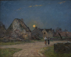Moonrise in Brittany (Lever de lune en Bretagne), 1899. Creator: Maufra, Maxime (1861-1918).