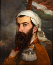 Portrait of Giuseppe Garibaldi (1807-1882), 1856. Creator: Estienne, Auguste (1807-1882).