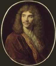 Portrait of the author Moliére (1622-1673). Creator: Mignard, Nicolas (1606-1668).