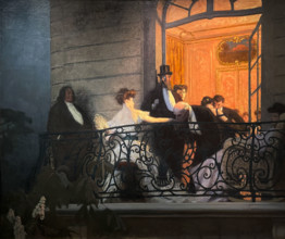 Le Balcon, 1905-1906. Creator: Prinet, René François Xavier (1861-1946).