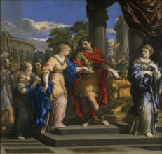 Caesar Restoring Cleopatra to the Throne of Egypt, 1637. Creator: Cortona, Pietro da (1596-1669).