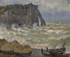 Rough Sea at Etretat, 1883. Creator: Monet, Claude (1840-1926).
