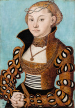 Portrait of a Saxon Noblewoman, 1534. Creator: Cranach, Lucas, the Elder (1472-1553).