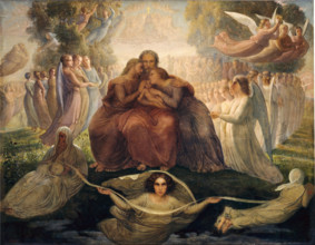 Le Poème de l'âme (Poem of the Soul). Génération divine (Divine generation), 1854. Creator: Janmot, Louis (1814-1892).
