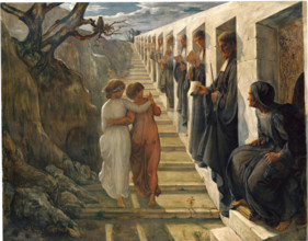 Le Poème de l'âme (Poem of the Soul). Le Mauvais Sentier (The Wrong Path), 1854. Creator: Janmot, Louis (1814-1892).