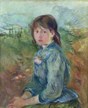 La Petite Niçoise (The Small Girl from Nice) , 1889. Creator: Morisot, Berthe (1841-1895).