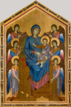Maestà (Madonna and Child in Majesty Surrounded by Angels), Between 1275 and 1300. Creator: Cimabue, Giovanni (ca 1240-1302).
