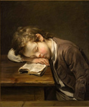The Lazy Boy (Le Petit Paresseux) , 1755. Creator: Greuze, Jean-Baptiste (1725-1805).