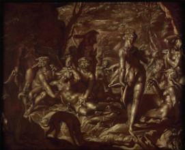 Jupiter and Callisto, 17th century. Creator: Wtewael, Joachim (1566-1638).
