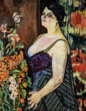 Portrait of Mauricia Coquiot, 1915. Creator: Valadon, Suzanne (1865-1938).
