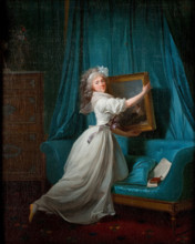 Portrait of Mademoiselle Rosalie Duthé, c1792. Creator: Danloux, Henri-Pierre (1753-1809).