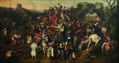 The Wine of Saint Martin's Day. Creator: Brueghel, Pieter, the Younger (1564-1638).