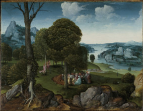 The Preaching of Saint John the Baptist. Creator: Patinier, Joachim (ca. 1480-1524).