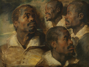Four Studies of a Head of a Moor, 1640. Creator: Rubens, Pieter Paul (1577-1640).