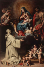 The Vision of Saint Bernard, 1643. Creator: Fiasella, Domenico (1589-1669).