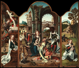 The Adoration of the Magi (Triptych). Creator: Coecke van Aelst, Pieter, the Elder (1502-1550).