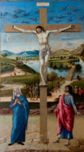 The Crucifixion, 1453-1455. Creator: Bellini, Giovanni (1430-1516).