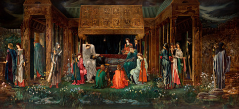 The Last Sleep of King Arthur in Avalon, c1881-1898. Creator: Burne-Jones, Sir Edward Coley (1833-1898).