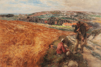The Wayfarers, 1909. Creator: Lhermitte, Léon (1844-1925).