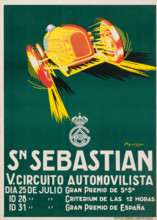 San Sebastián, 5th Motor Circuit, 1927, 1927. Creator: Aguirreche, Miguel Ángel (1894-1954).