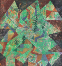 Wald Bau (Forest construction), 1919. Creator: Klee, Paul (1879-1940).