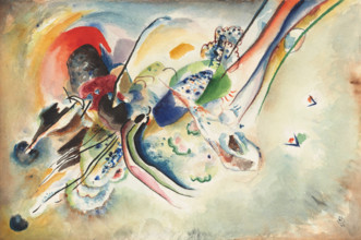 Composition (Study for "Picture with Two Red Spots"), 1916. Creator: Kandinsky, Wassily Vasilyevich (1866-1944).