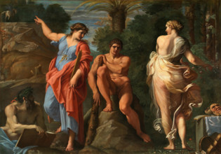 Hercules at the crossroads, 1596. Creator: Carracci, Annibale (1560-1609).