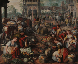 Market in the Square, 1566. Creator: Beuckelaer, Joachim (ca. 1533-1574).