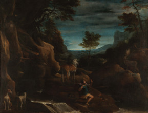 The Vision of Saint Eustace, 1585-1586. Creator: Carracci, Annibale (1560-1609).
