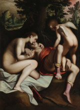 Death of Adonis, before 1585. Creator: Cambiaso (Cambiasi), Luca (1527-1585).