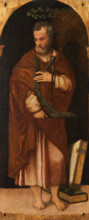 Castorius. From the Polyptych of the Four Crowned Martyrs, 1552. Creator: Badile, Antonio (1518-1560).