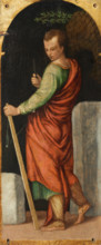 Simplicius. From the Polyptych of the Four Crowned Martyrs, 1552. Creator: Badile, Antonio (1518-1560).