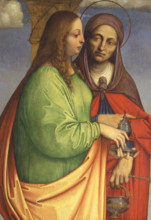 Saints Martha and Mary Magdalene, Early16th century. Creator: Giovanni Agostino da Lodi (active c. 1495-c. 1525).