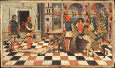 Torture of Marcus Atilius Regulus, Second Half of the 15th century. Creator: Mocetto, Girolamo (c. 1470-1531).