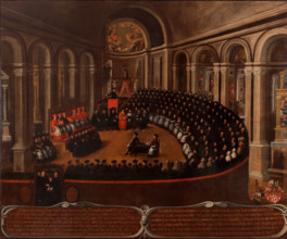 General congregation of the Council of Trent in the Church of Santa Maria Maggiore, 1633. Creator: Naurizio, Elia (1589-1657).