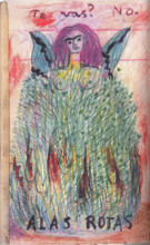 Page from Frida Kahlo's diary. Creator: Kahlo, Frida (1907-1954).
