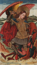Saint Michael the Archangel, c1486. Creator: Abadía, Juan de la, the Elder (active 1469-1498).