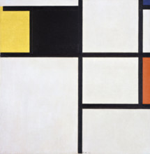 Tableau (Yellow, Black, Blue, Red and Grey), 1929. Creator: Mondrian, Piet (1872-1944).