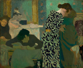 The Flowered Dress, 1891. Creator: Vuillard, Édouard (1868-1940).
