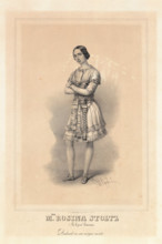 Rosine Stoltz in the Opera "Semiramide" by Gioachino Rossini, 1852. Creator: Guglielmi, Pedro Augusto (1811-1854).