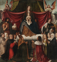 Triptych of Our Lady of Mercy, central panel, First quarter of 16th century. Creator: Provost (Provoost), Jan (1465-1529).